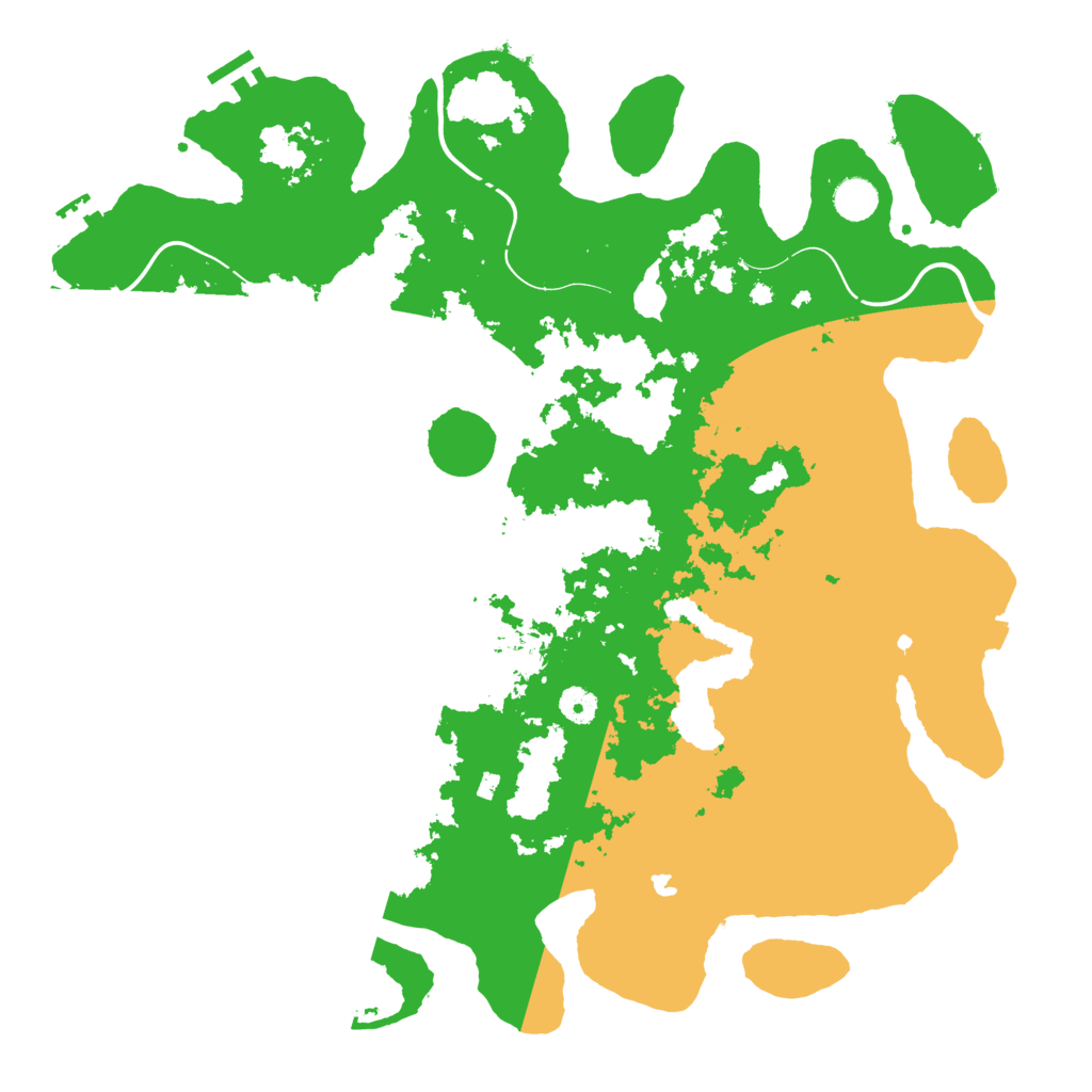 Biome Rust Map: Procedural Map, Size: 4400, Seed: 4541213