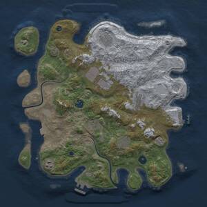 Thumbnail Rust Map: Procedural Map, Size: 3750, Seed: 489737160, 14 Monuments