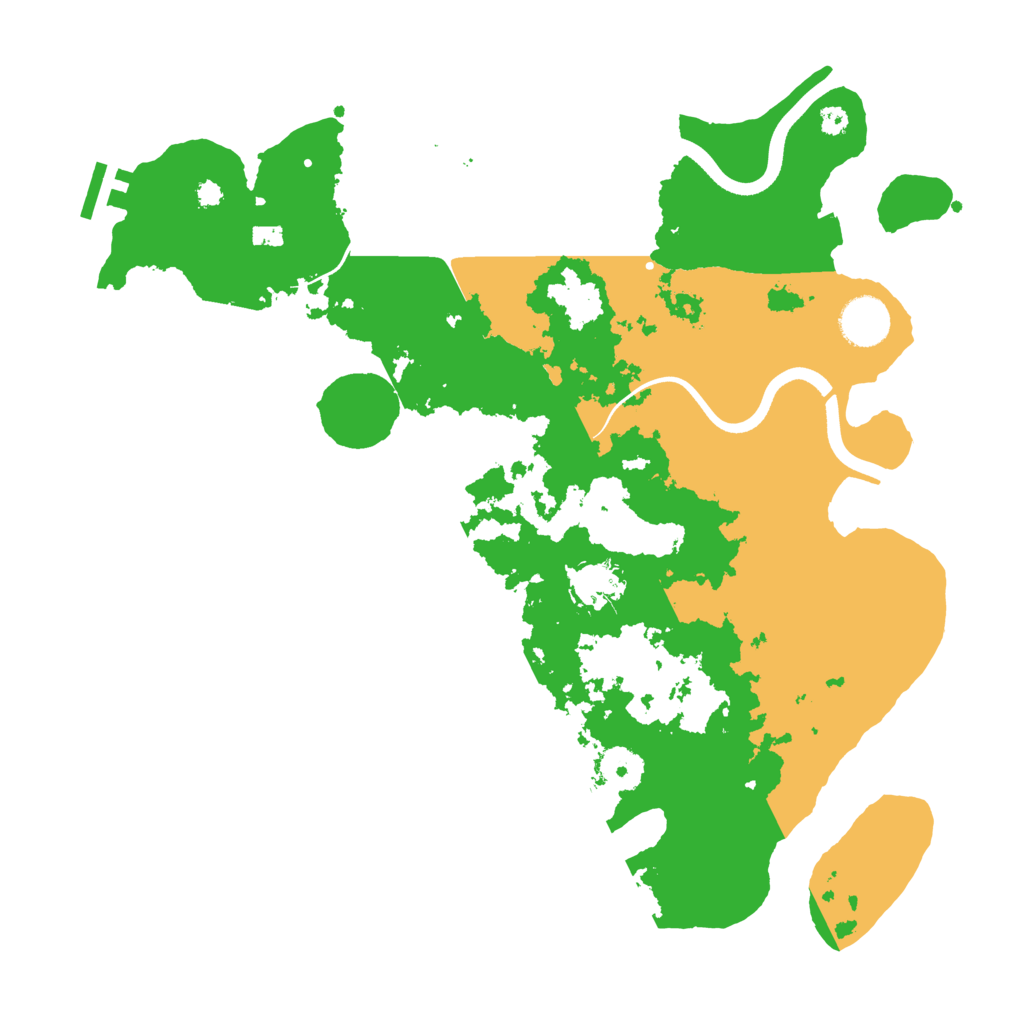 Biome Rust Map: Procedural Map, Size: 3600, Seed: 960939