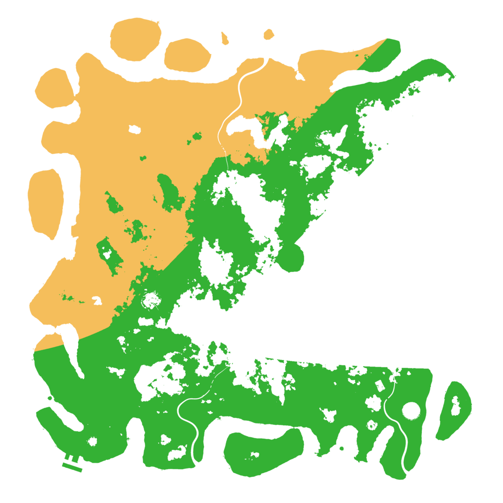 Biome Rust Map: Procedural Map, Size: 5000, Seed: 1926539091