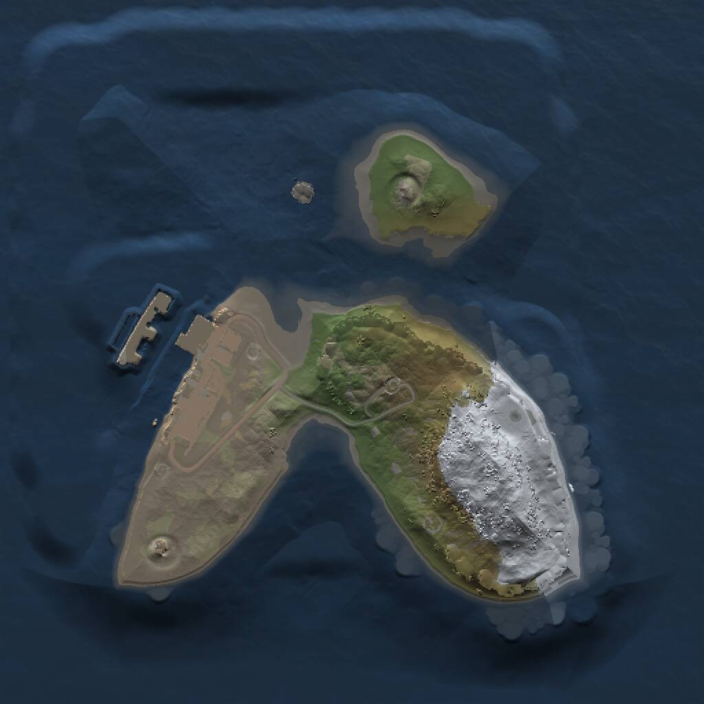 Rust Map: Procedural Map, Size: 1300, Seed: 1583867823, 2 Monuments