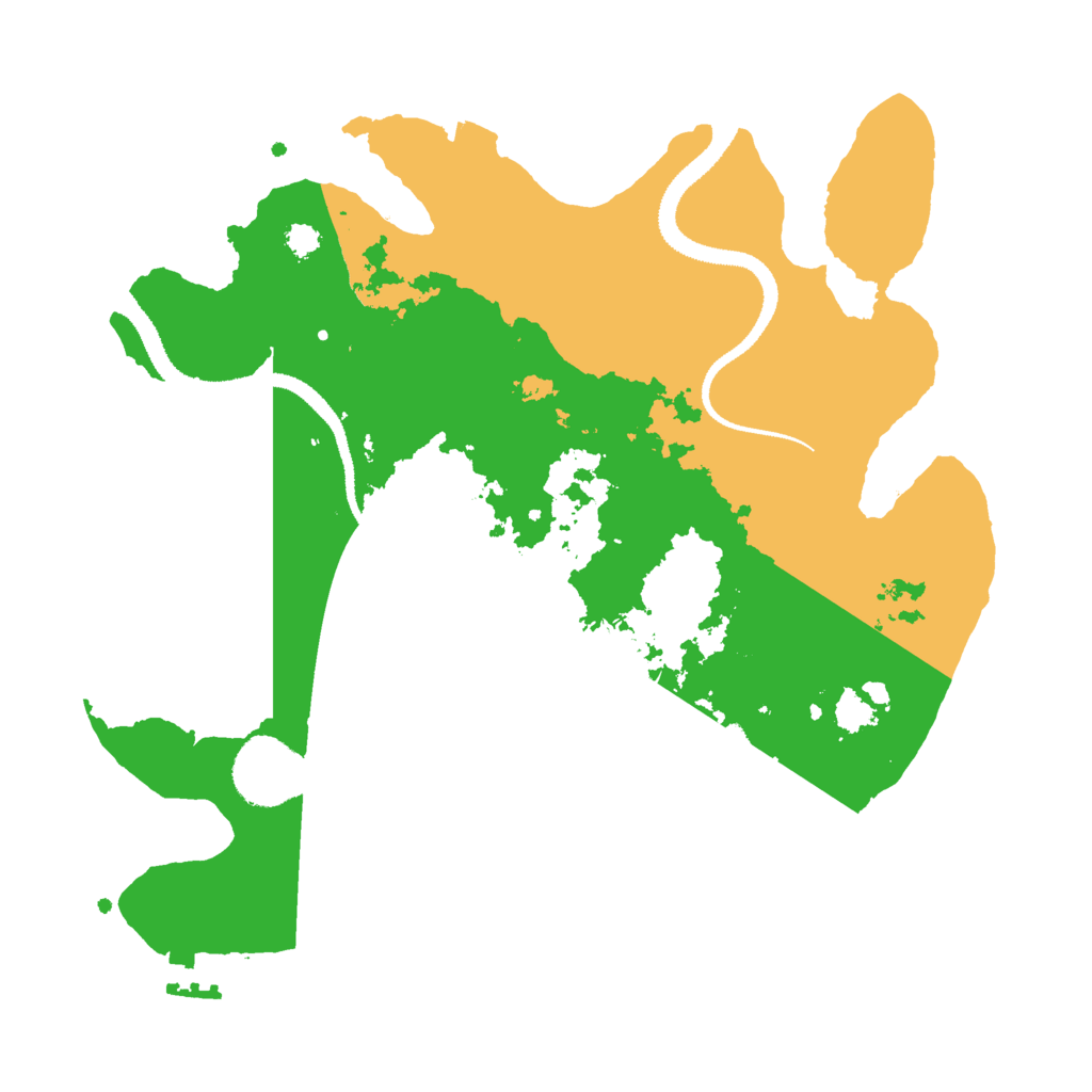 Biome Rust Map: Procedural Map, Size: 3000, Seed: 12579