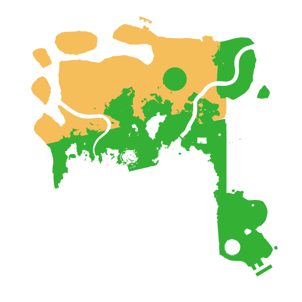 Biome Rust Map: Procedural Map, Size: 3400, Seed: 8493