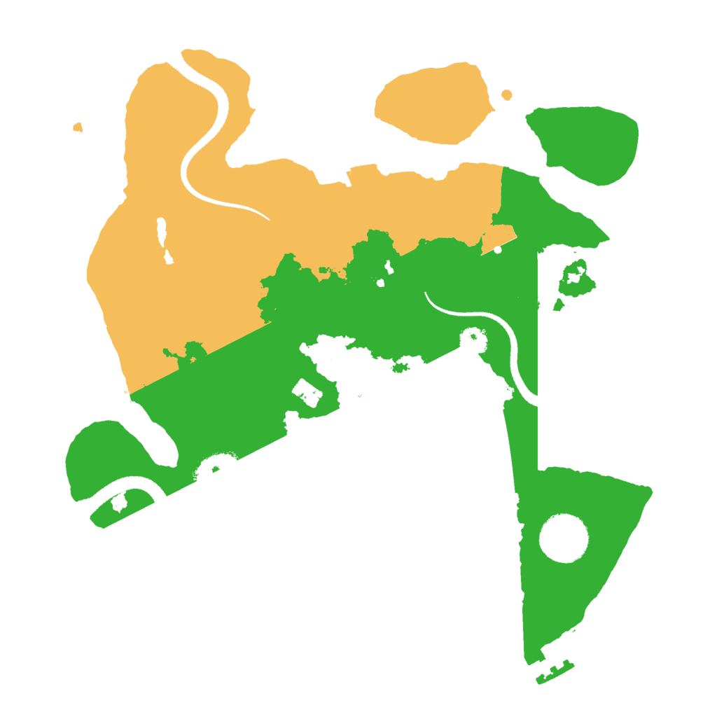 Biome Rust Map: Procedural Map, Size: 2700, Seed: 1241241525