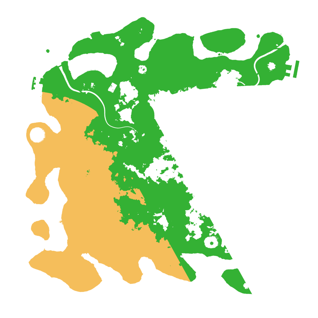Biome Rust Map: Procedural Map, Size: 3700, Seed: 89984238