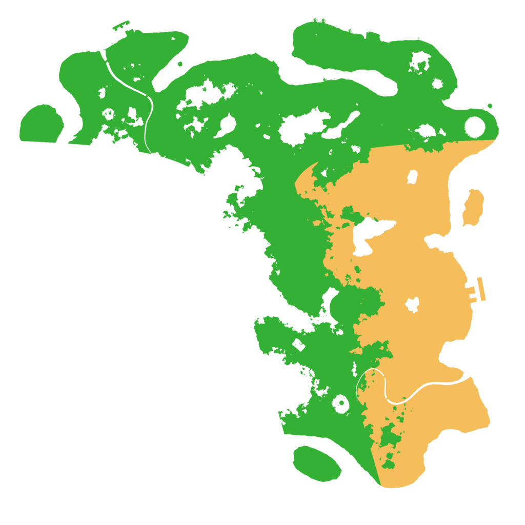 Biome Rust Map: Procedural Map, Size: 4500, Seed: 822200462