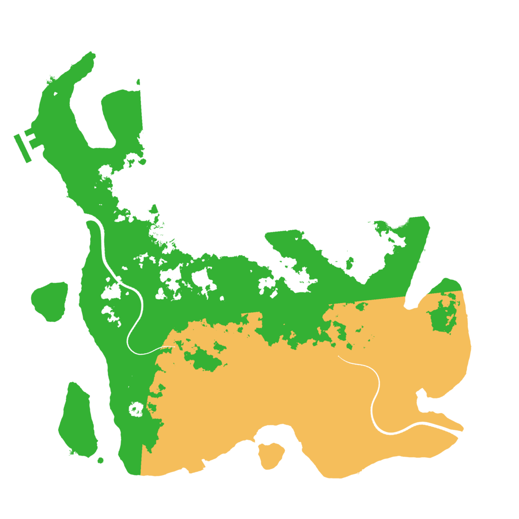 Biome Rust Map: Procedural Map, Size: 3500, Seed: 1698302