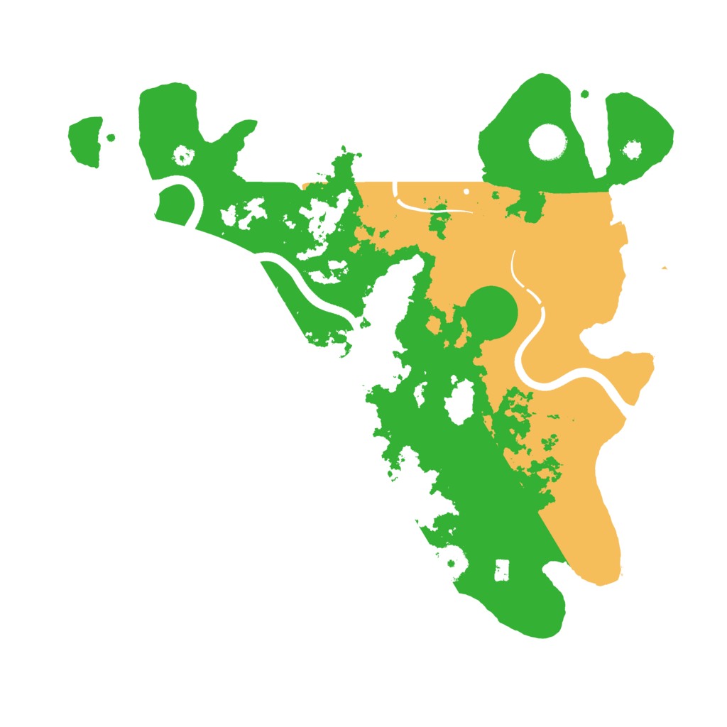 Biome Rust Map: Procedural Map, Size: 3600, Seed: 481993