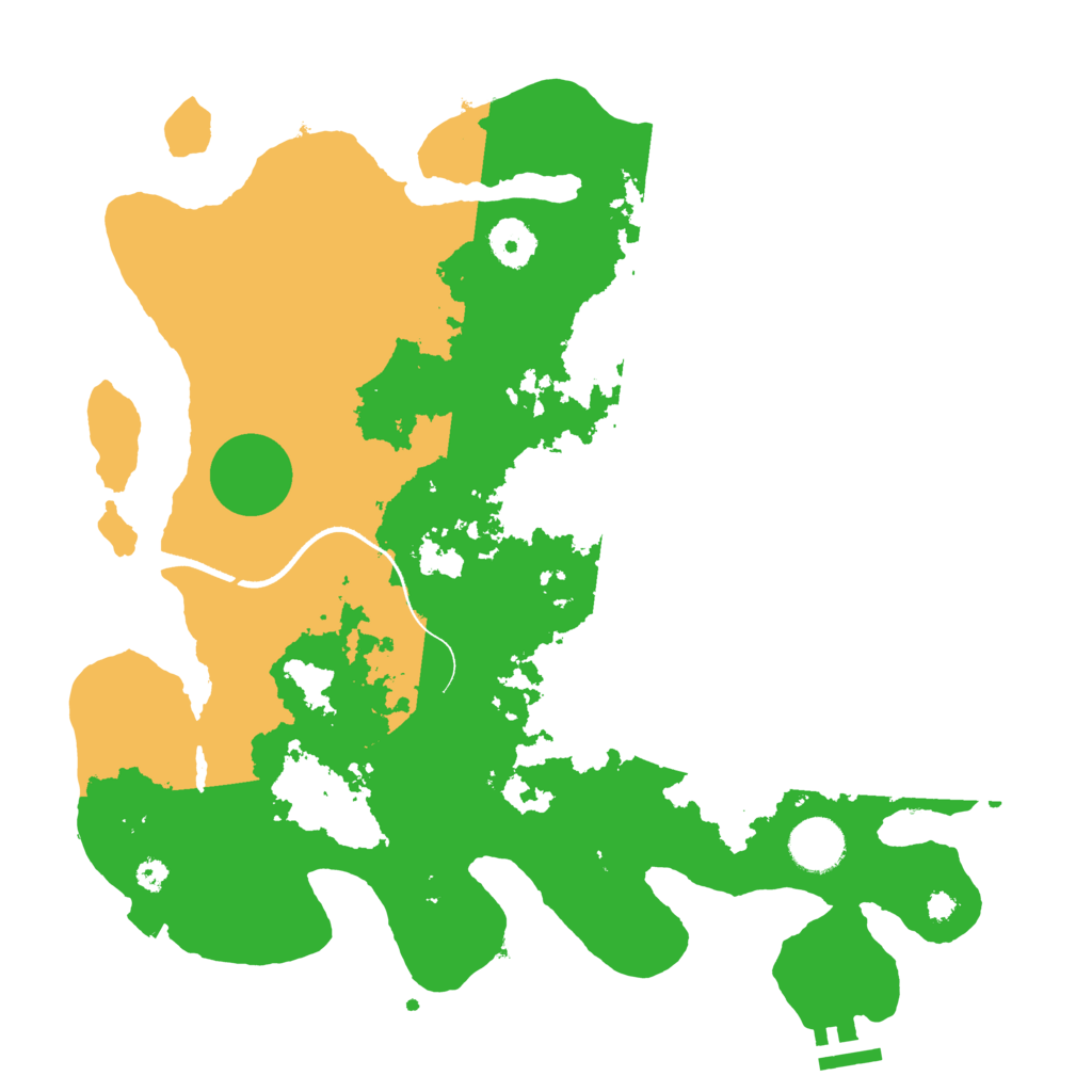 Biome Rust Map: Procedural Map, Size: 3500, Seed: 409369667