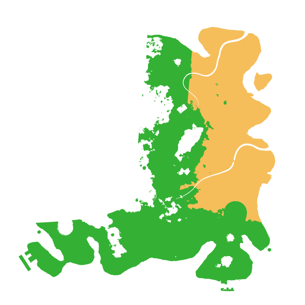 Biome Rust Map: Procedural Map, Size: 3500, Seed: 176461215