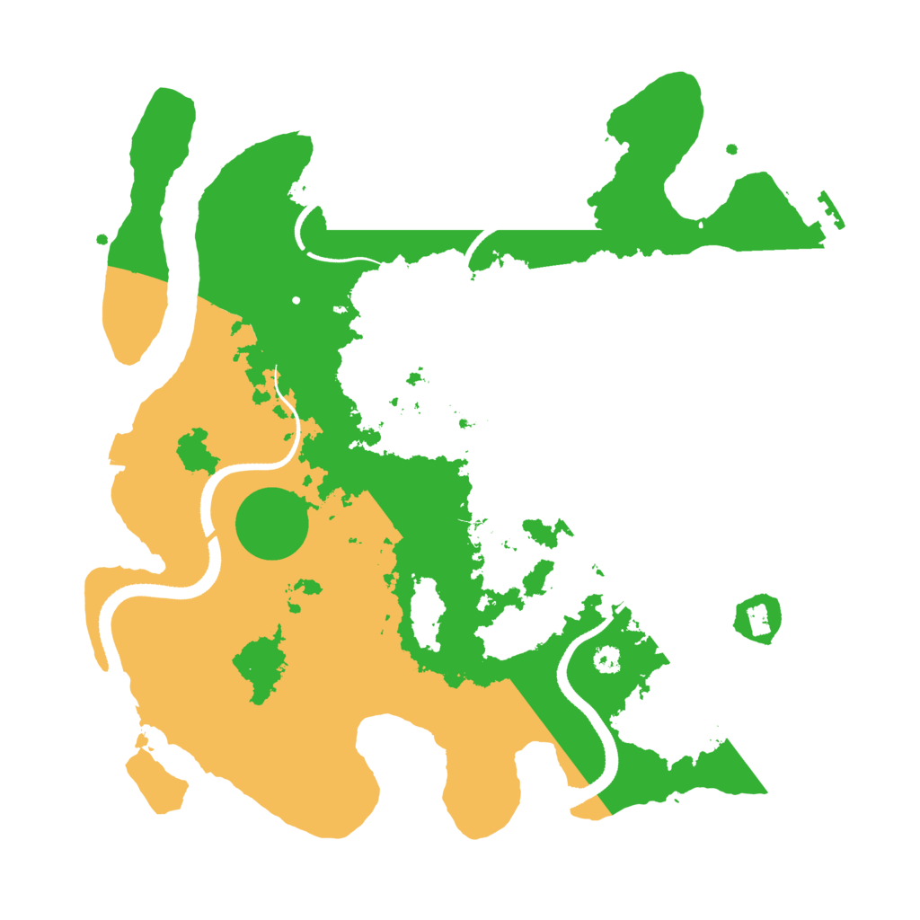 Biome Rust Map: Procedural Map, Size: 3333, Seed: 46513