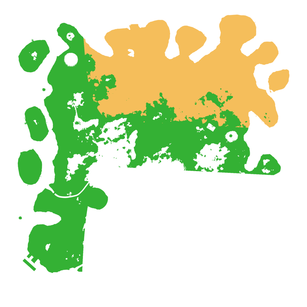 Biome Rust Map: Procedural Map, Size: 4000, Seed: 1232361121