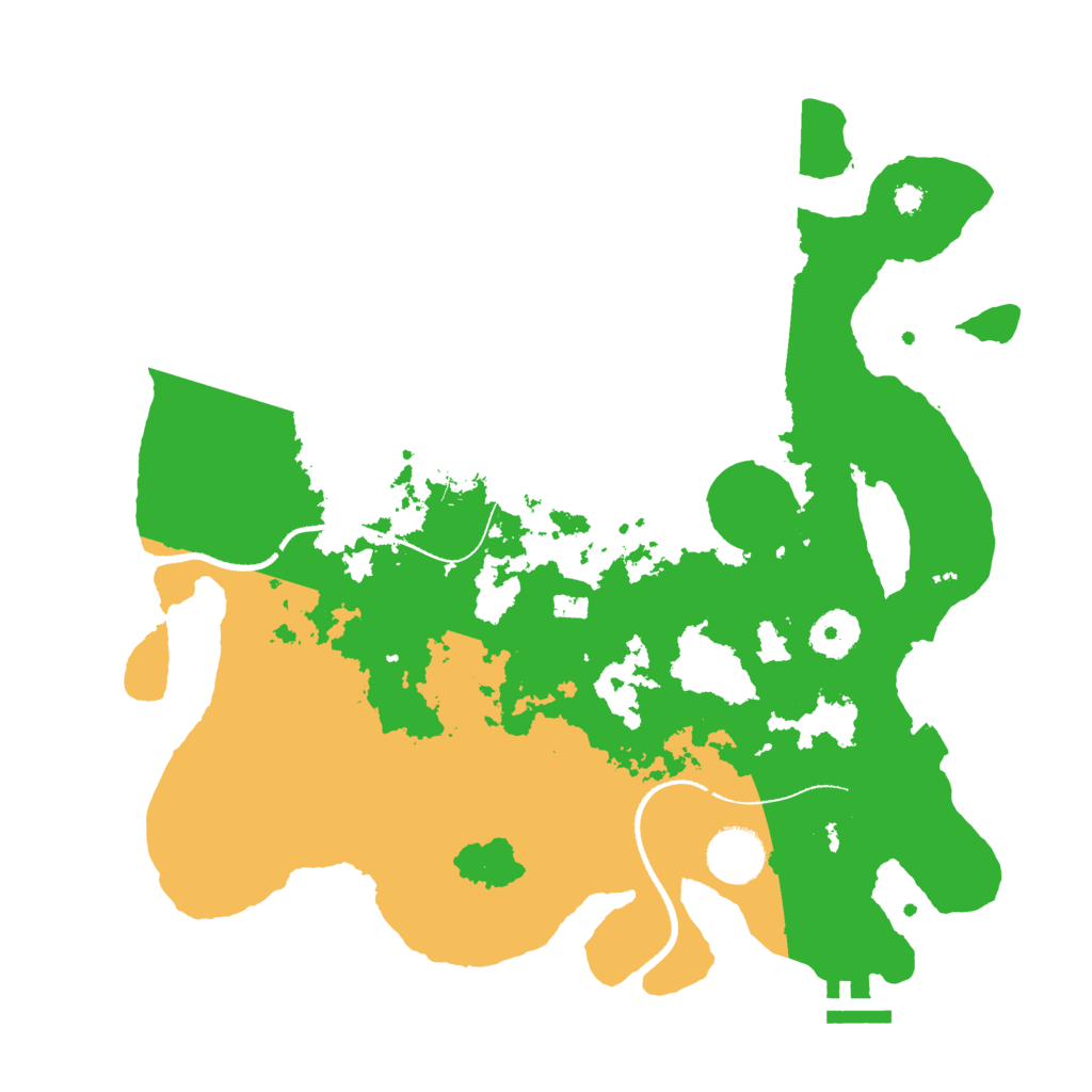 Biome Rust Map: Procedural Map, Size: 3400, Seed: 1509