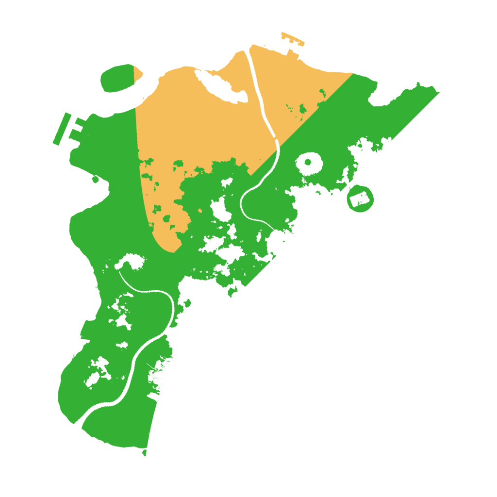 Biome Rust Map: Procedural Map, Size: 3000, Seed: 16871