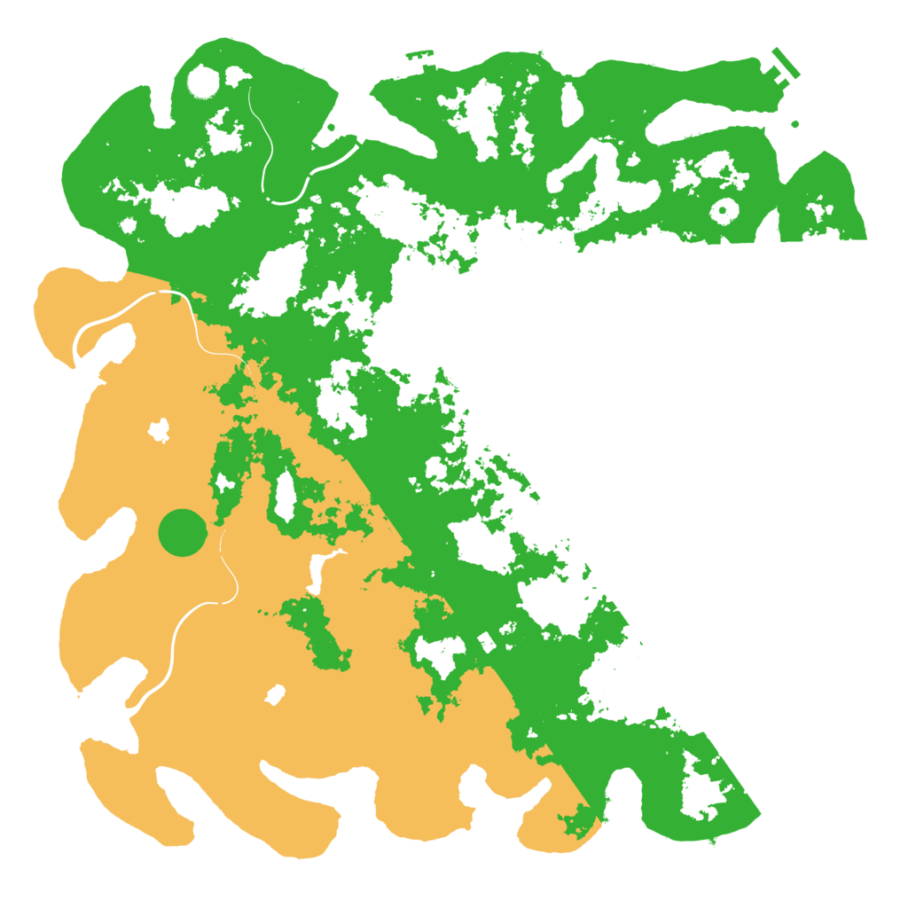 Biome Rust Map: Procedural Map, Size: 5000, Seed: 54333