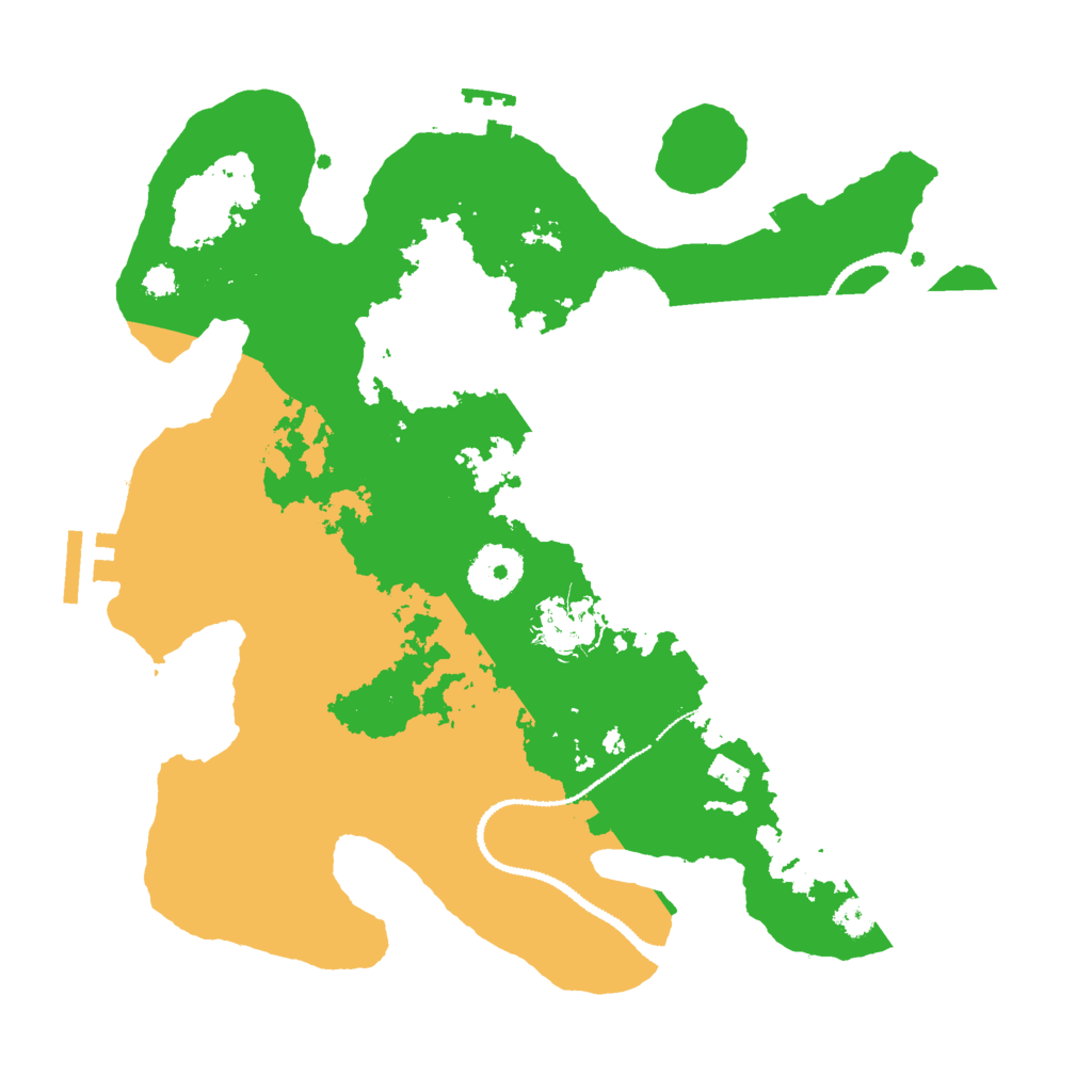 Biome Rust Map: Procedural Map, Size: 3030, Seed: 54333