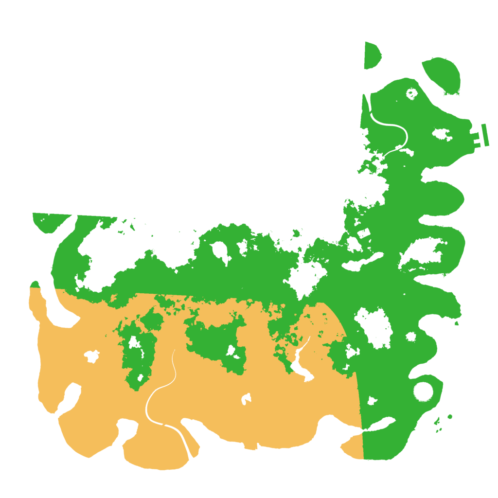 Biome Rust Map: Procedural Map, Size: 4500, Seed: 70717273