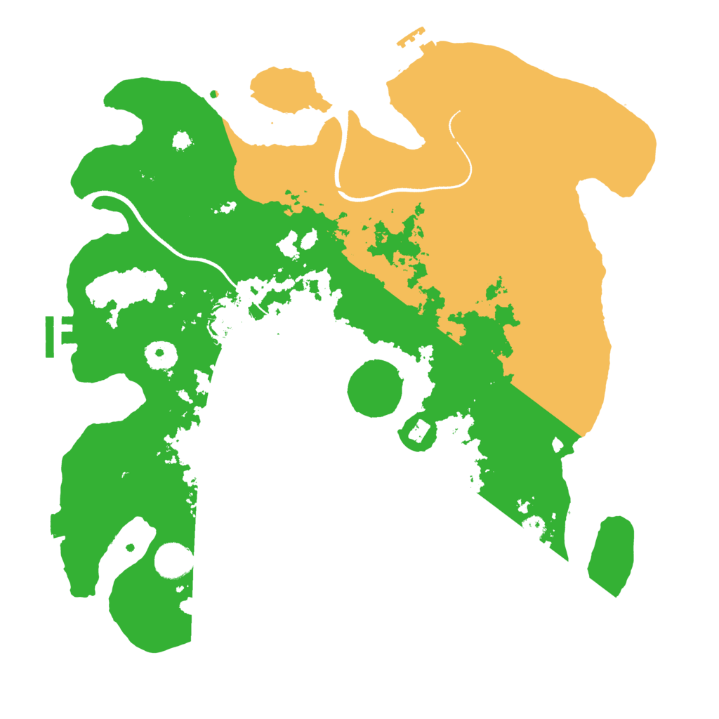 Biome Rust Map: Procedural Map, Size: 3500, Seed: 863322