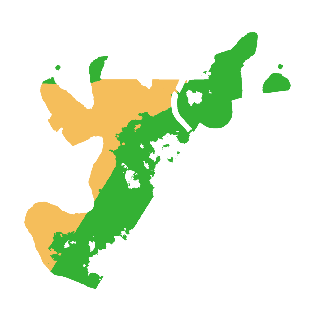 Biome Rust Map: Procedural Map, Size: 2500, Seed: 1546915148