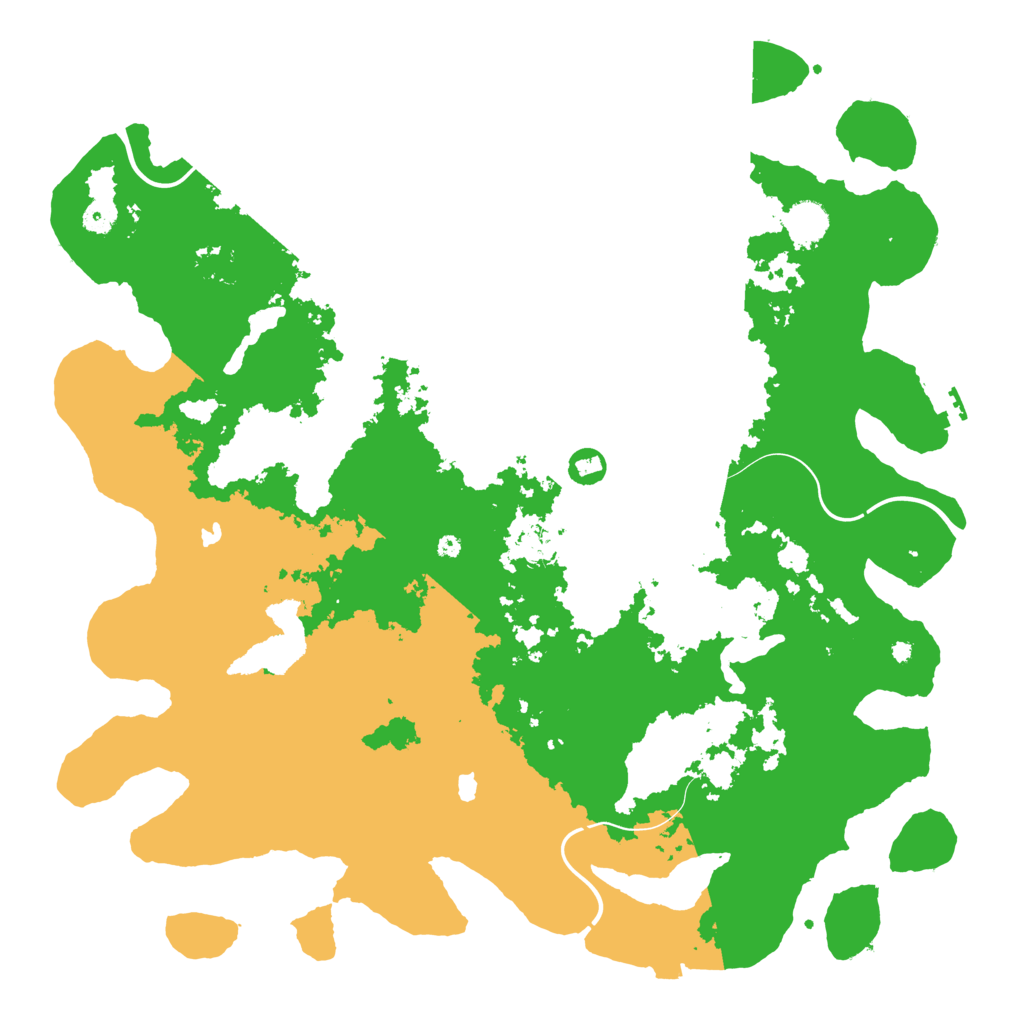Biome Rust Map: Procedural Map, Size: 4500, Seed: 1260079622