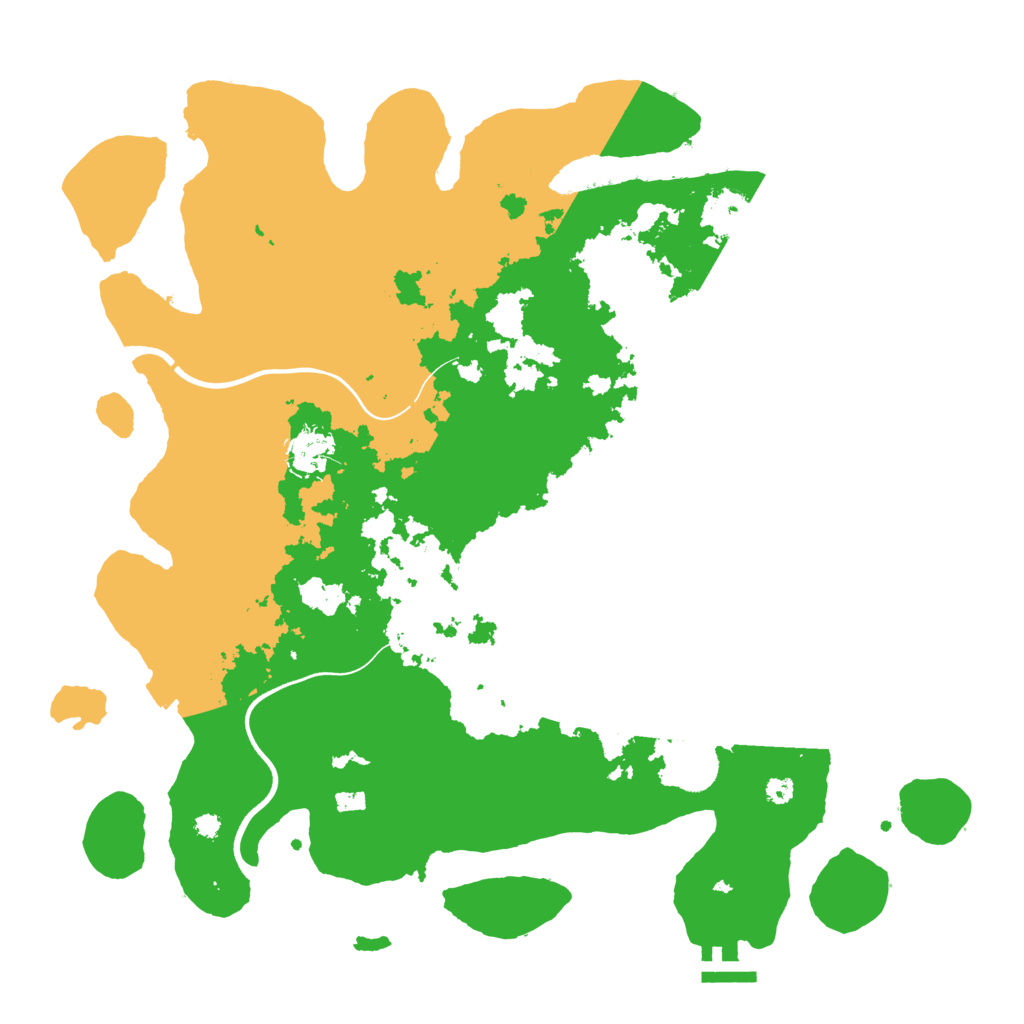 Biome Rust Map: Procedural Map, Size: 3750, Seed: 743152521