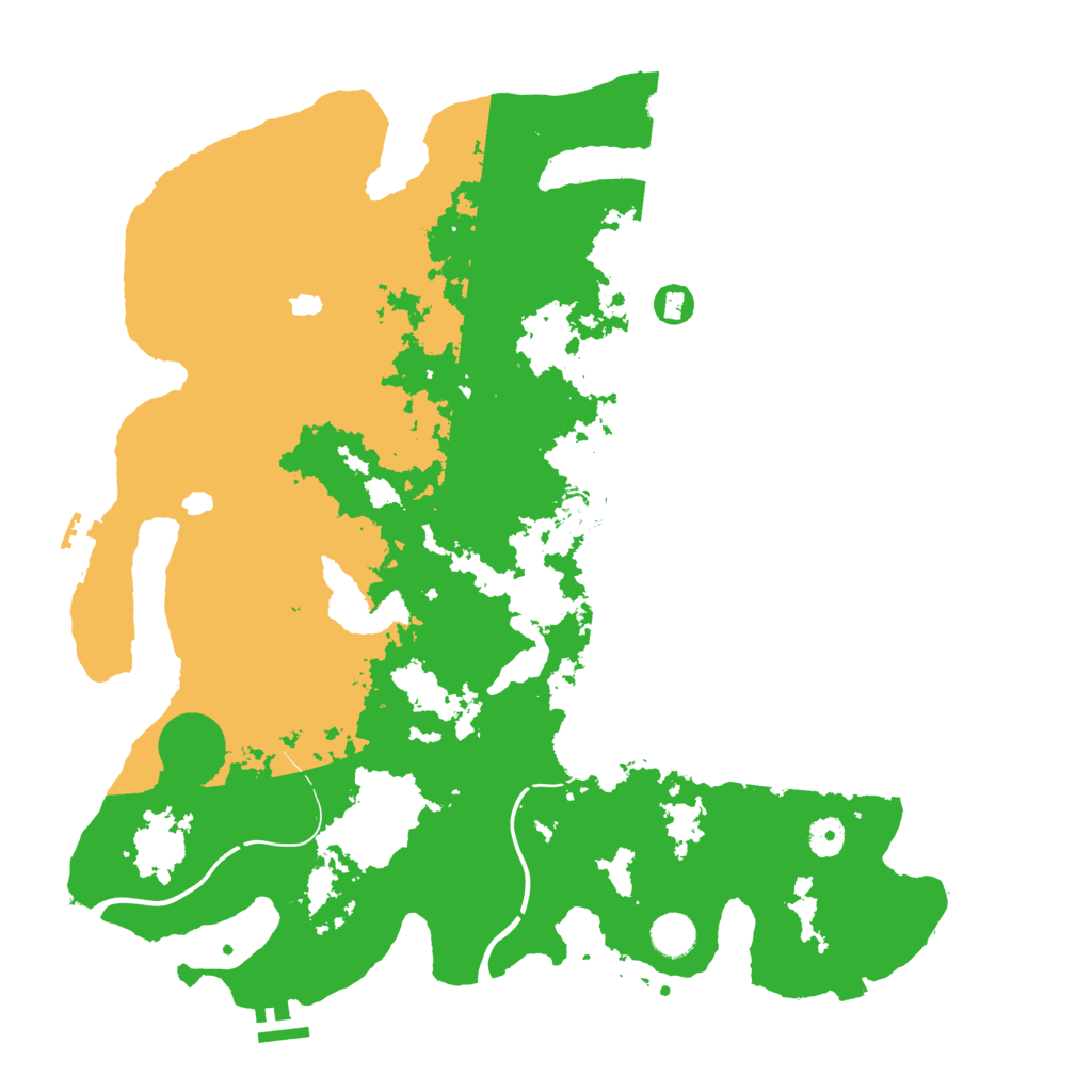 Biome Rust Map: Procedural Map, Size: 4300, Seed: 277702257