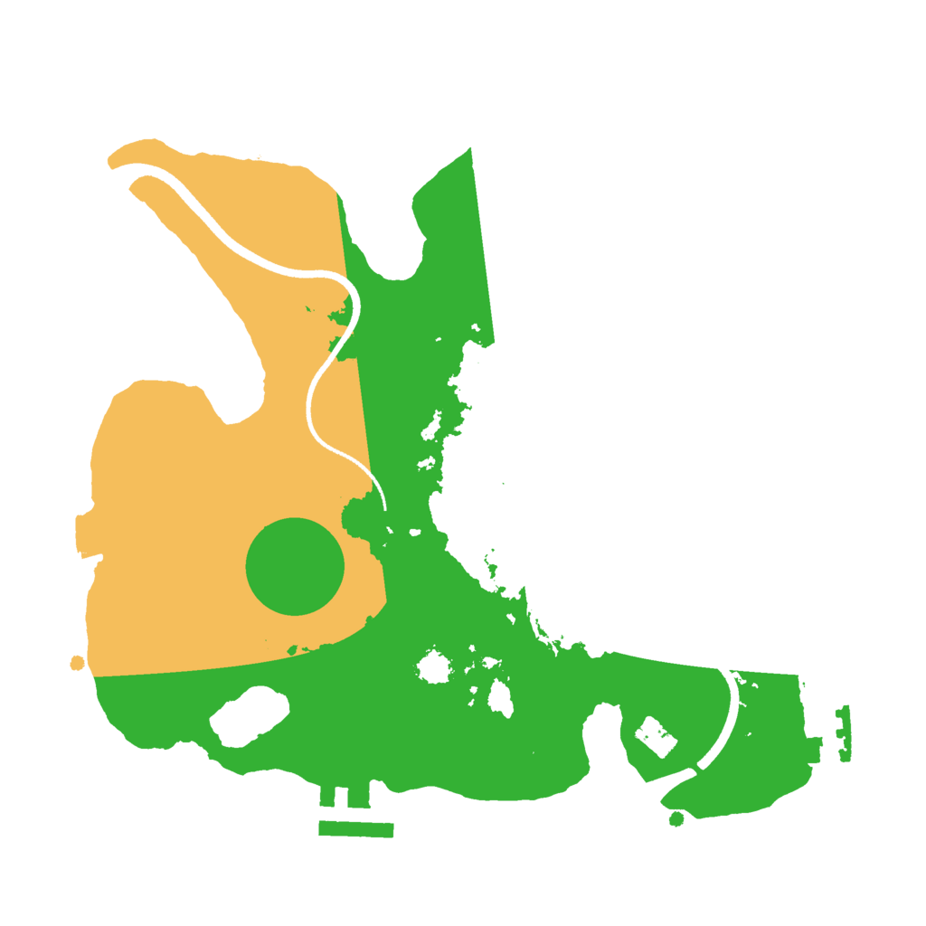 Biome Rust Map: Procedural Map, Size: 2500, Seed: 690195992