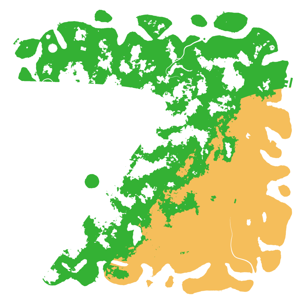 Biome Rust Map: Procedural Map, Size: 6000, Seed: 101459264