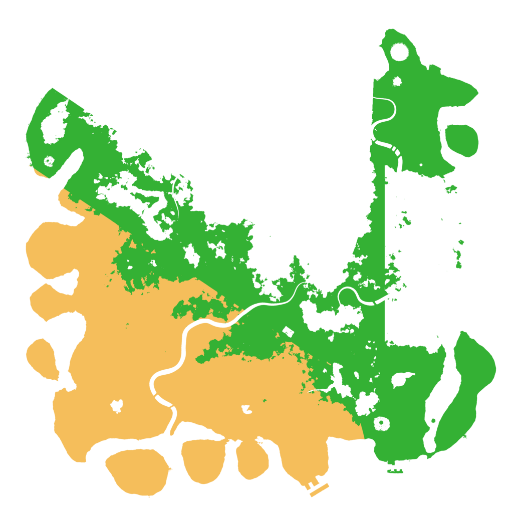 Biome Rust Map: Procedural Map, Size: 5000, Seed: 721258287