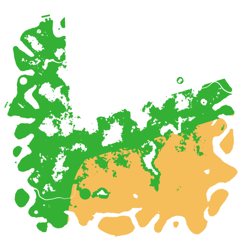 Biome Rust Map: Procedural Map, Size: 5800, Seed: 666666