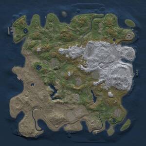 Thumbnail Rust Map: Procedural Map, Size: 4250, Seed: 74084943, 16 Monuments