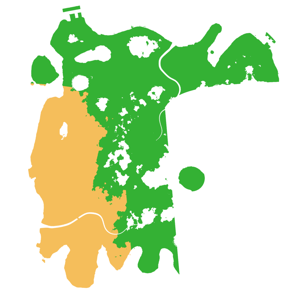 Biome Rust Map: Procedural Map, Size: 3500, Seed: 4334633