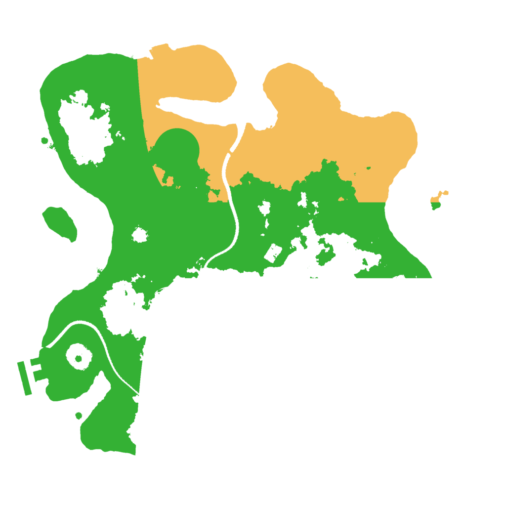 Biome Rust Map: Procedural Map, Size: 3000, Seed: 892858434