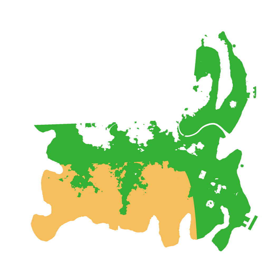 Biome Rust Map: Procedural Map, Size: 3500, Seed: 4431571