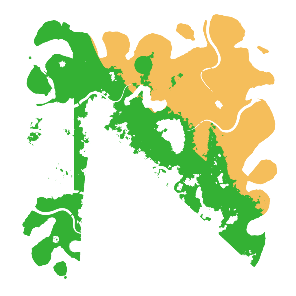 Biome Rust Map: Procedural Map, Size: 4350, Seed: 12500
