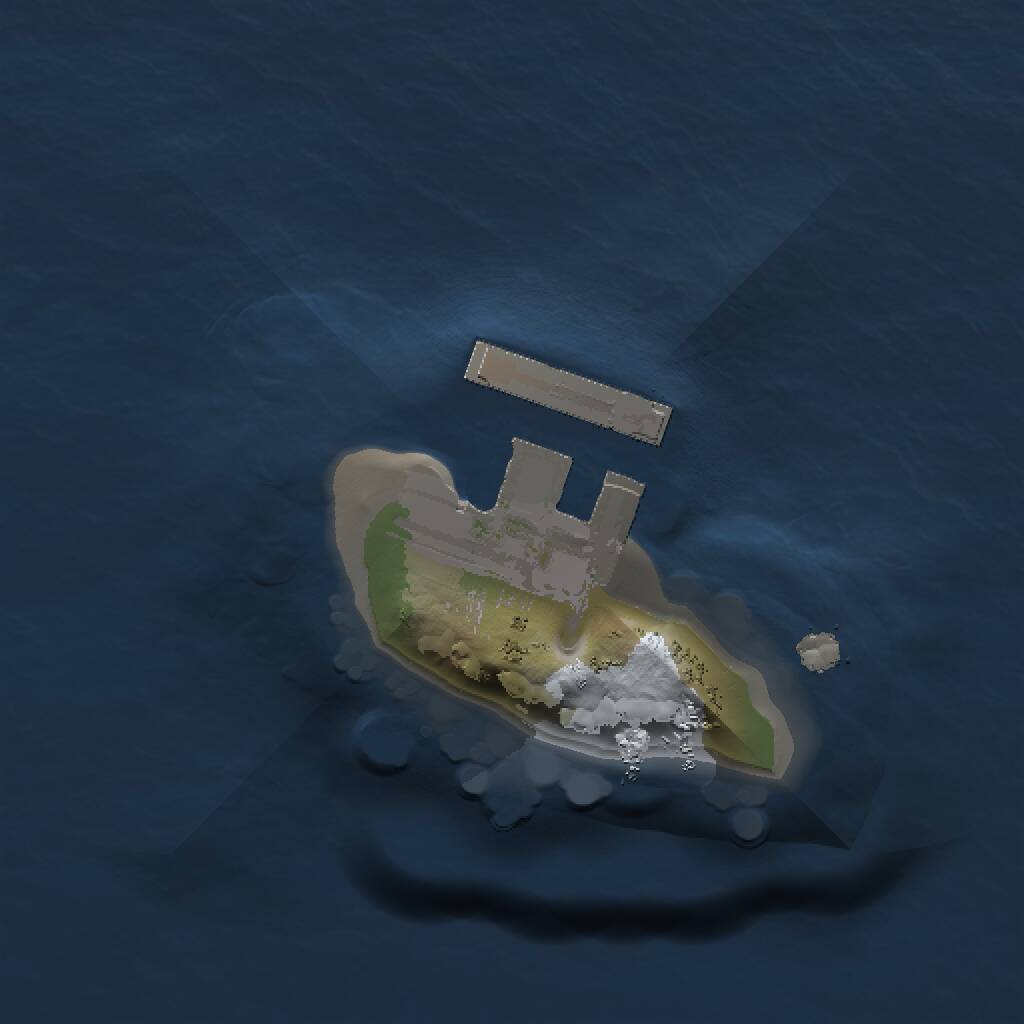 Rust Map: Procedural Map, Size: 1000, Seed: 1111111, 2 Monuments