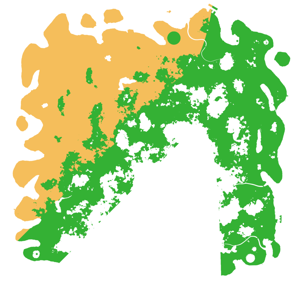 Biome Rust Map: Procedural Map, Size: 6000, Seed: 1125077649
