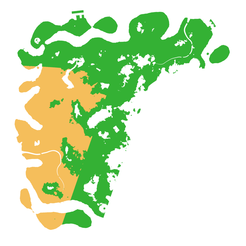 Biome Rust Map: Procedural Map, Size: 4200, Seed: 6666687