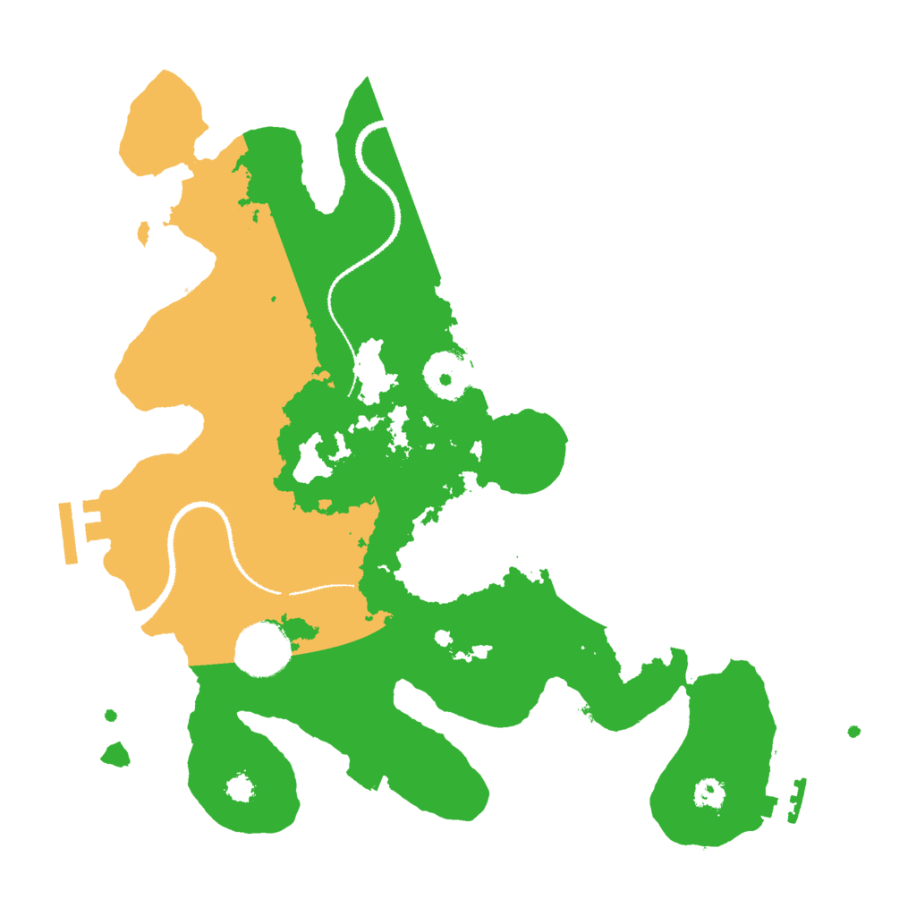 Biome Rust Map: Procedural Map, Size: 3000, Seed: 43677