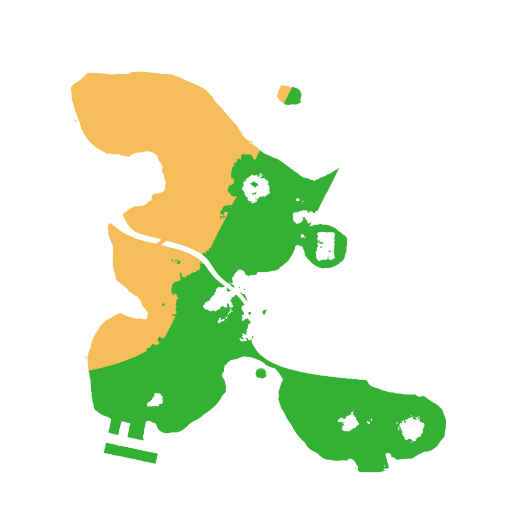 Biome Rust Map: Procedural Map, Size: 2000, Seed: 3969696