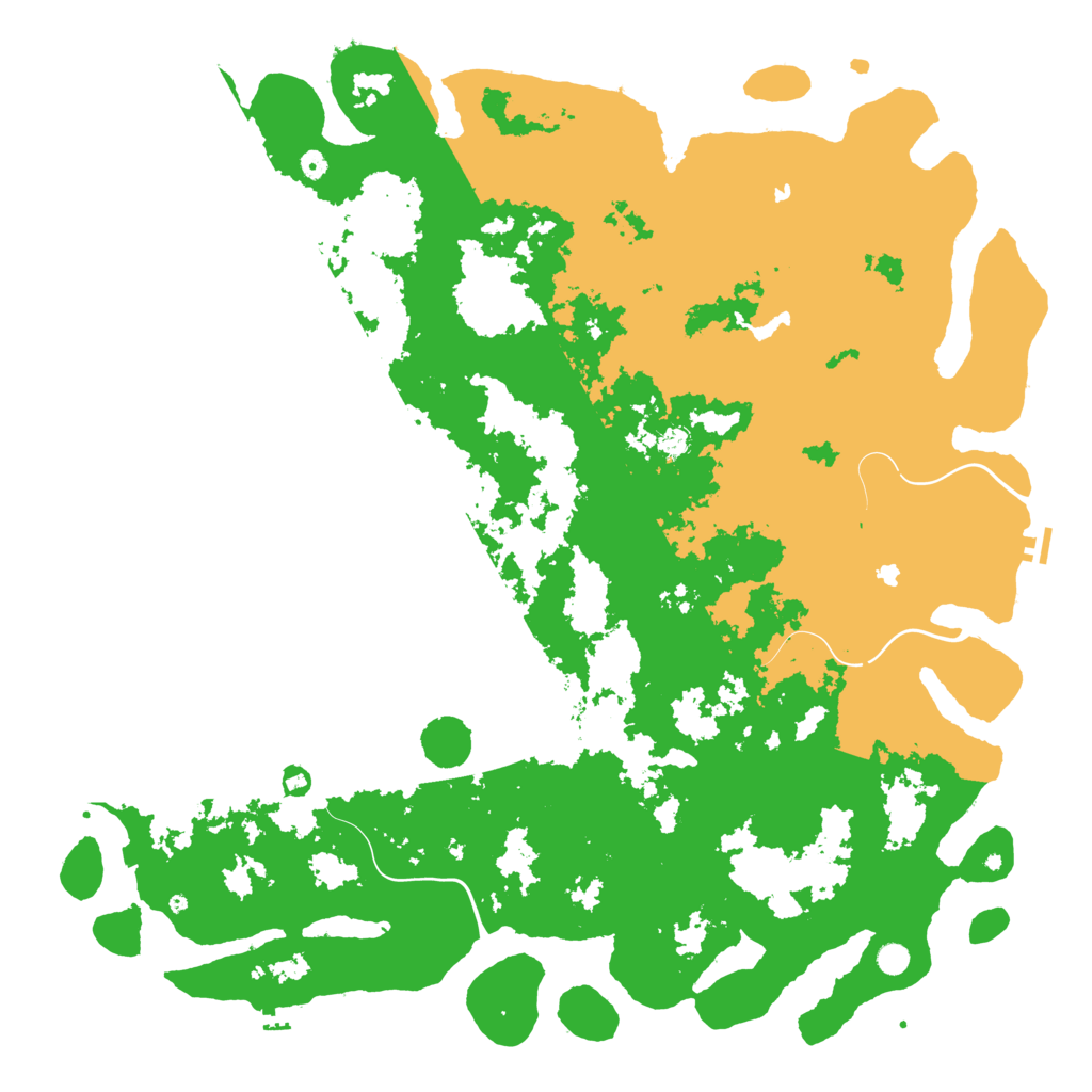 Biome Rust Map: Procedural Map, Size: 6000, Seed: 434573368