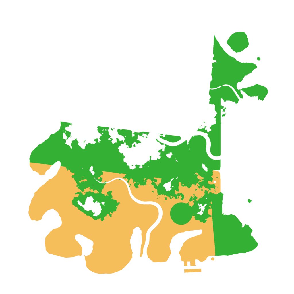 Biome Rust Map: Procedural Map, Size: 3500, Seed: 414272071