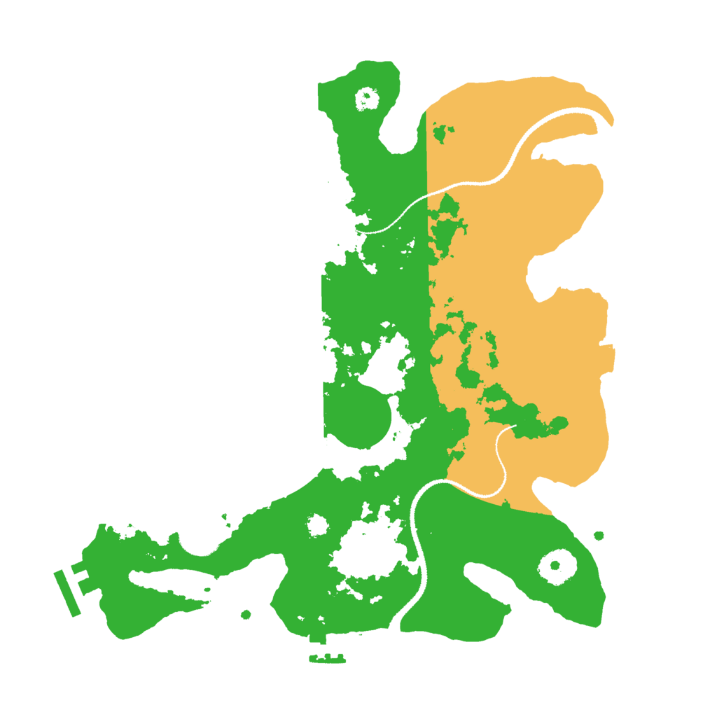 Biome Rust Map: Procedural Map, Size: 3000, Seed: 118217711