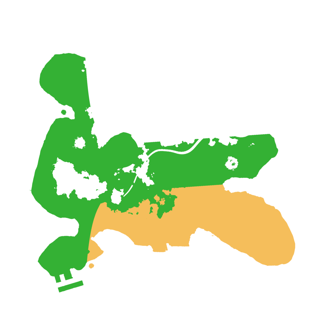 Biome Rust Map: Procedural Map, Size: 2500, Seed: 394169580