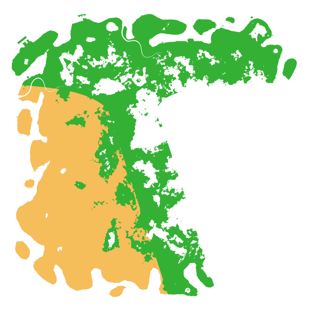 Biome Rust Map: Procedural Map, Size: 6000, Seed: 37571200