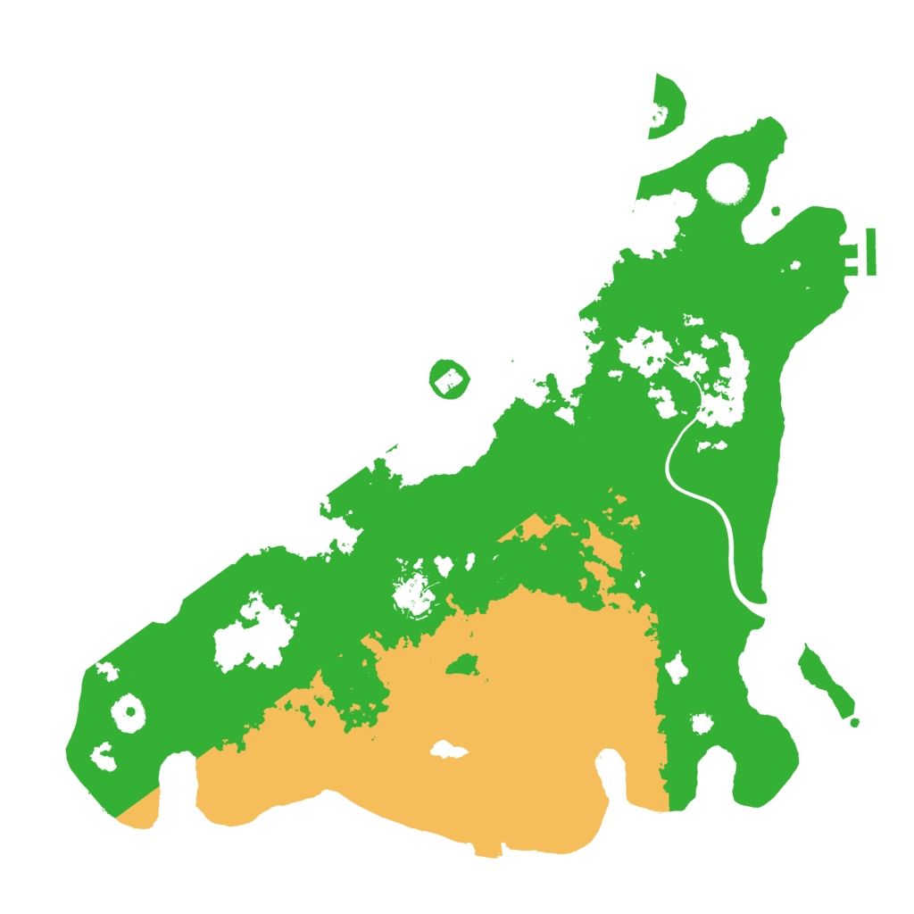 Biome Rust Map: Procedural Map, Size: 3900, Seed: 1270095312