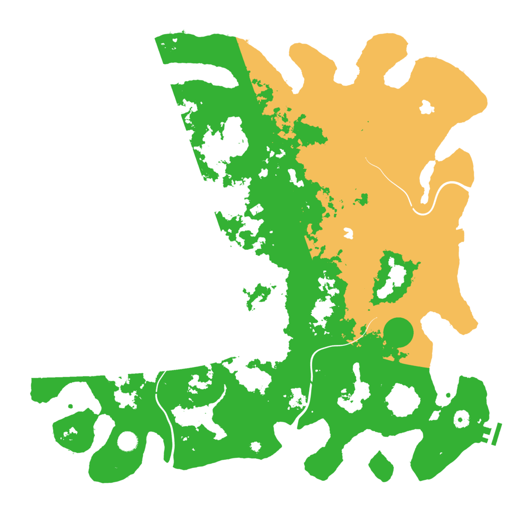 Biome Rust Map: Procedural Map, Size: 4500, Seed: 1212806967