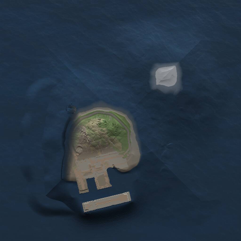 Rust Map: Procedural Map, Size: 1000, Seed: 1339078849, 2 Monuments