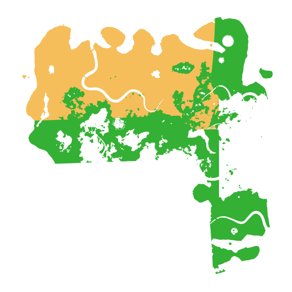 Biome Rust Map: Procedural Map, Size: 4500, Seed: 843777730