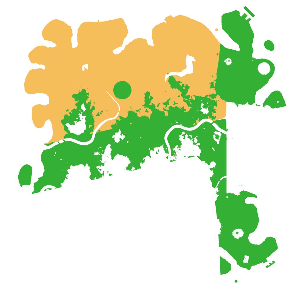 Biome Rust Map: Procedural Map, Size: 4400, Seed: 8866687